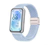 HpLive Magnetic Nylon Wristband for Huawei Band 11/11 Pro, Soft Replacement Strap with Secure Clasp, Easy Assembly without Tools, Breathable and Skin-Friendly, Black (Slate Blue)