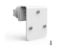 HpLive Metal Gutter Bracket for Eufy Security for EUFYCAM S340/E42/E30, Robust Weatherproof Construction, White Finish, Easy to Install Without
