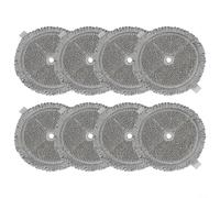 HpLive Microfibre Mop Pads for Bosch Unlimited 7 ProHygienic BCS71HYG1/BBS71BHYG Vacuum Cleaner Compatible with Aqua Attachment, Gentle and Cleaning (8 Pack)