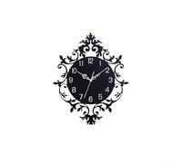 HpLive Modern Wall Clock Silent Operated Without Ticking Noises Decorative Clock for Living Room Bedroom Kitchen Black (without Pendulum)