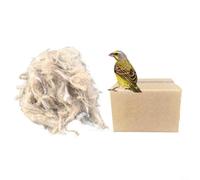 HpLive Natural Nesting Material for Birds and Small Animals Made of Jute Hemp Cotton Soft Mix for Nesting Budgies Canary Parrot Accessories 20 g 40 g 80 g Option (80 g)