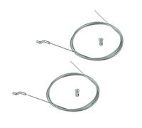 HpLive Pack of 2 200 cm Bowden Cable Z-Hook Lawnmower Cable for Lawnmower Wheel Drive Motor Brake Throttle Cable