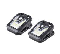 HpLive Pack of 2 Clip-On Solar Lights with Motion Sensor and 25 LEDs, 600 Lumens Bright White Light, Weatherproof ABS Housing, Efficient Solar Panel