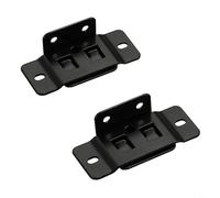 HpLive Pack of 2 L-shaped furniture connectors, 90 degree locking mechanism for corner sofas and sections, non-slip, iron, black, white, easy to install, for living room, bedroom, office (black)