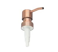 HpLive Pack of 2 Retro Metal Soap Dispenser Replacement Pump for Liquid Soap and Lotion, 304 Stainless Steel Pump Head with 28/400 Thread Standard, Suitable for DIY Bottles, Black Rose Gold (Rose Gold