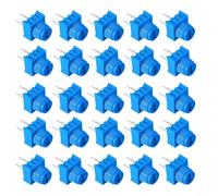 HpLive Pack of 20 Trimming Potentiometers, Variable Resistors with Blue ABS Knobs, 1K/10K/50K/100K Ohm Assortment, Compact 9.5 x 9.5 x 5 mm Size (10 K)