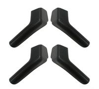 HpLive Pack of 4 3 inch motorhome rain gutters drain pipe for caravans and caravans, left and right (black)