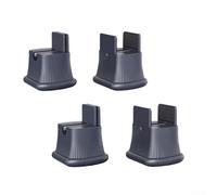 HpLive Pack of 4 Furniture Risers, 360° Rotating Table Legs, Raiser, Adjustable Furniture Feet, Coasters for Bed, Sofa, Desk, Chairs (Grey)