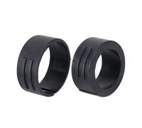 HpLive Pack of 4 Handlebar Stem Ring Spacers 25.4 mm to 31.8 mm Plastic Black Compatible with GARMIN for Blackbird and Xingzhe Bicycle Computer Mount Accessories