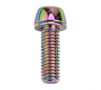 HpLive Pack of 6 M6 x 18 mm Brake Caliper Mounting Screws for Disc Brakes, PVD-Coated Steel Bicycle Bolts with Washers, Colourful Assortment for Mountain Bike (Colour)