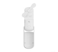 HpLive Portable USB Fan with Spray Function, Rechargeable Foldable Hand Fan for Outdoor Activities, Hydration and Humidification (White)