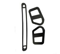 HpLive Rear Light Gasket Set with High Mounted Plastic Brake Light Seal for Toyota for Aygo, Black (A)