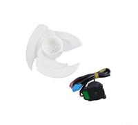 HpLive Refrigerator Condenser Fan Motor, with Impeller, Replacement Part for Cooling Devices, Efficient Cooling, Robust Design, 12 V 1 A, Suitable for LG LMXS/LNXC/LNXS, Replaces EAU65058502