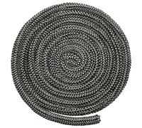 HpLive Replacement Black Stove Rope Kit for Stove Doors, Wood Burner/log Burner Doors, Heat Resistant Stove/fire Rope 16Mm Per Meter Glass and Flue Seal Fire Gasket