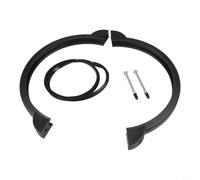 HpLive Replacement Clamping Ring with O-Ring for Intex SF90110-1 Sand Filter Pump 10 Inches, Rustproof Screws and Tight Seal Against Leaks, Plastic Metal Black, Compatible with