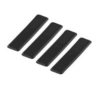 HpLive Roof Rail Clamp Cover 4-Piece Plastic Black Compatible with for MAZDA 2 3 6 for CX-5 for CX-7 for CX-9 Years 2002 to 2015 Direct Replacement for Rail Strips