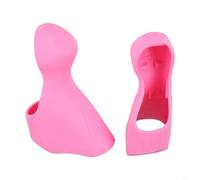 HpLive Rubber Brake Handle Covers for 105 ST-5700 Gear Levers, Compatible with Bicycle Brake Levers, Heavy Duty Accessories for Road Bikes, Black/Red/Blue/Green (Pink)