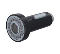 HpLive Sink Tap Extendible Spray Head Replacement Nozzle with 2 Jet Types Rain and Foam G 1/2 Inch Connection for Kitchen Sink Bathroom Tap Chrome Brushed Matte Black (Matte Black)