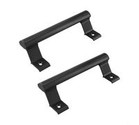 HpLive Sliding Door Handle, Aluminium Alloy Handle, Glass Door Handle, Balcony Door Fitting, Ergonomic Design, High Temperature Coated, 200 mm Length, for Wooden and Glass Doors, (Black)