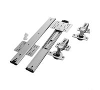 HpLive Sliding Door Rail, Runners for Sliding Doors with Ball Bearing Mechanism for Soft, Quiet Closing for Heavy Interior Doors (14 Inches)