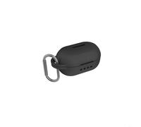 HpLive Soft Silicone Case, Headphone Case with Carabiner, Protective Case for Raycon Everyday Classic, Shockproof and Lightweight, Precise Cut for Access, Flexible Silicone Material (Black)