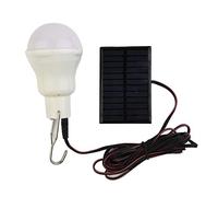 HpLive Solar Light Bulb, Solar Lamp, LED Light, Portable Bulb, Solar Lamps, 3 W, 3 m Charging Cable, Solar Panel Lighting for Camping, Hiking, Fishing, Garden Shed