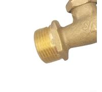 HpLive Solid Brass Water Spigot 3/4 Inch for Garden Hose Connection(3/4)
