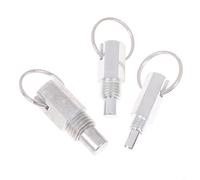 HpLive Spring Ring, Clamping Pin, Locking Pin, Spring Bolt for Industrial Applications, Precise Fit and Easy Assembly, Metal Silver, Metric 12/16/20 mm, for Tripod Light Frame (Metirc 20)