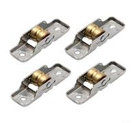 HpLive Stainless Steel Sliding Door Rollers 4pcs Silent Bearing(16mm Single slot)