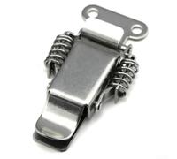 HpLive Stainless Steel Spring Hasp Lock 65mm Double Latch(without holes)