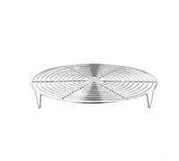 HpLive Stainless Steel Steamer Insert for Pots and Pans, Versatile as a Grill Rack or Shelf for Dumplings and Eggs, Dishwasher Safe and Rustproof, Various Sizes (28 cm)