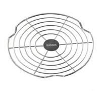 HpLive Stainless Steel Steamer Insert for Pots and Pans, Versatile as a Grill Rack or Shelf for Dumplings and Eggs, Dishwasher Safe and Rustproof, Various Sizes (16 cm)