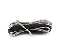 HpLive Synthetic Winch Cable 15 m x 5 mm for ATV UTV, High-Strength Tow Ropes with Protective Cover, 7700 lbs Tensile Force, Rust and Kink Free