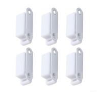 HpLive Thin Metal Door Magnet Latch 4.5cm Brown White(White)