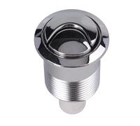 HpLive Toilet Flush Button, Toilet Flush Button Push Button with Two Flush Function, Made of Chrome, Compatible with Siamp and Skipper-45