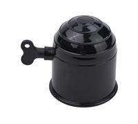 HpLive Towing Hitch Ball Protection 50 mm Lockable with Key Pull Ball Cover Weatherproof Dustproof for Cars Lorries Caravans Trailers Black Silver (black)