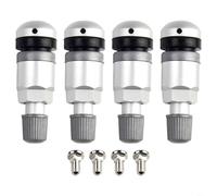 HpLive Tyre Pressure Sensor, 4 Pieces TPMS Sensor Repair Kit with Metal Valve Stem, Silver, for BMW 5 Series for Reliable Monitoring