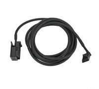 HpLive USB AUX Input Socket Switch, for BMW E39 E53 X5 Z4 E85 E86 X3 E83 and for Mini Cooper, 4-Pin Interface Panel with 150 cm Cable, Black