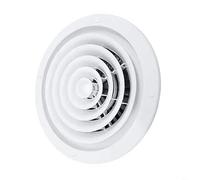 HpLive Ventilation Grille, Round End Grille Made of ABS Plastic, Adjustable Ventilation Cover for Wall or Ceiling, Quiet Air Outlet (405)