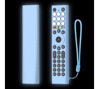 HpLive Voice Remote Control, Silicone Protective Case, Non-Slip, Lightweight, Shockproof, Scratch-Resistant, Bright Colours, Easy to Put on and Take Off (Luminous Blue)