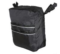 HpLive Wheelchair Backpack, Rear Wheelchair Bag, Wheelchair Back Bag, Black with Reflective Stripes, 420D Storage Bag for Mobility Scooters and Electric Wheelchairs