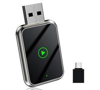 HpLive Wireless for Carplay Adapter for Android Car, USB Type-C Converter Box for Converting Wired to Wireless System, Compatible with iOS 12+ and 800+ Vehicle Models