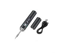 HpLive Wireless Soldering Iron Set, 11-Piece DIY Kit, USB Soldering Station with Digital Display, Portable and Rechargeable, 1400 mAh Battery, 8-10 W Power, Aluminium Alloy (1 Piece)