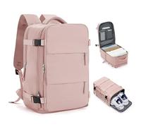 HPLQQ for Ryanair Underseat Cabin Bags 40x30x20,Carry-ons Hand Luggage Bag 40x20x25 Travel Backpack,14 Inch Casual School Laptop Backpack with Shoes Compartment,20L,A9-Pink