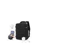 HPLQQ Vacuum Backpack Travel Bag with Pump,Travel Backpack Underseat Cabin Size Rucksack for Ryanair 40x30x20,Carry On Hand Luggage Backpack Casual Daypack,A01-Black