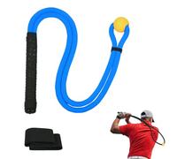 HPLSZCN Golf Rope Swing Trainer Set - Golf Swing Training Aid Rope,Improved Golfers Swing and Master Tempo,Golf Gifts for Men Golfers,Included Swing Correcting Arm Band&Rope Trainer (Blue)