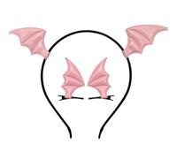 HPMAISON Halloween Bat Wing Headband Hair Clips Devil Wings for Women | Costume Accessory