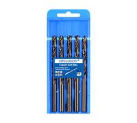HPMAISON True 5% Cobalt Jobber Drill Bit Set, 5Pcs 8mm M35 High Speed Steel Twist Drill Bits, 135° Split Point Extremely Heat Resistant for Stainless Steel, Cast Iron, Hard Metal, Plastic, Wood