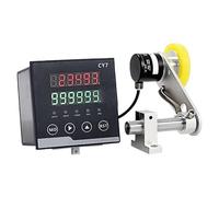 HPMCVE High Frequency Counter Meter, Rolling Wheel Mechanical Length Counter, Automatic Zero Reset, Digital Counting Meter with Controllable Deceleration and Stop, for Textile Cloth Paper Board