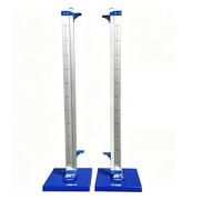 HPMCVE Professional Track and Field High Jump Standards; Aluminum Competition Measuring Stand, 30-230cm (11.8-90.5in) Adjustable Bracket with Stable Base & Precision Metric Scale, Pair
